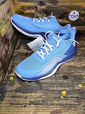 Wilson Rush Pro Lite Women's Size 8.5, 9.5 Tennis Shoes Blue White Sneakers NEW